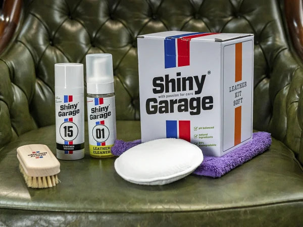 Shiny Garage Leather Kit Soft — Kit d’entretien du cuir